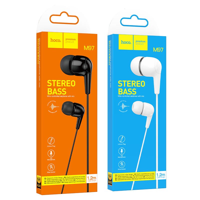 Hoco stereo bass earphones